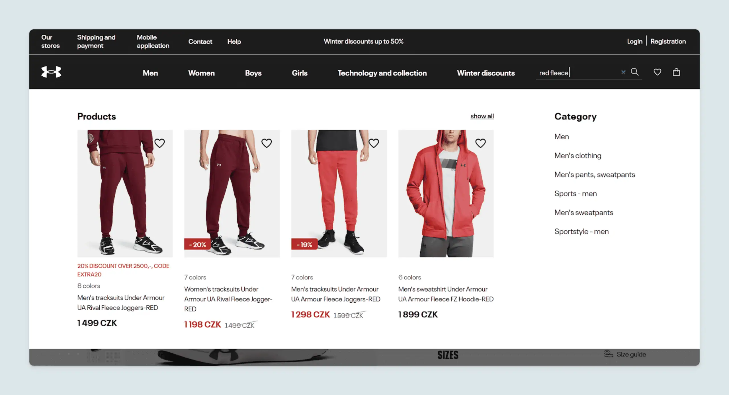 Searching with color, size, material, and other attributes is a convenient way to find products.